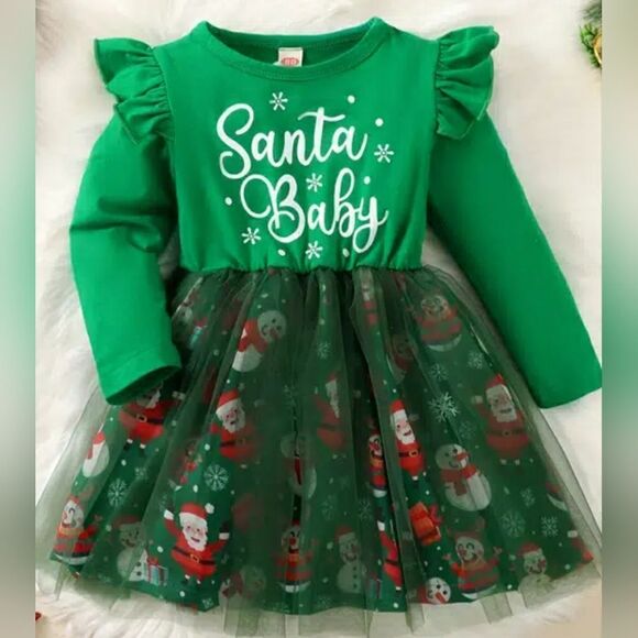 NWT So Sweet "Santa Baby" Christmas Dress - Picture 1 of 7